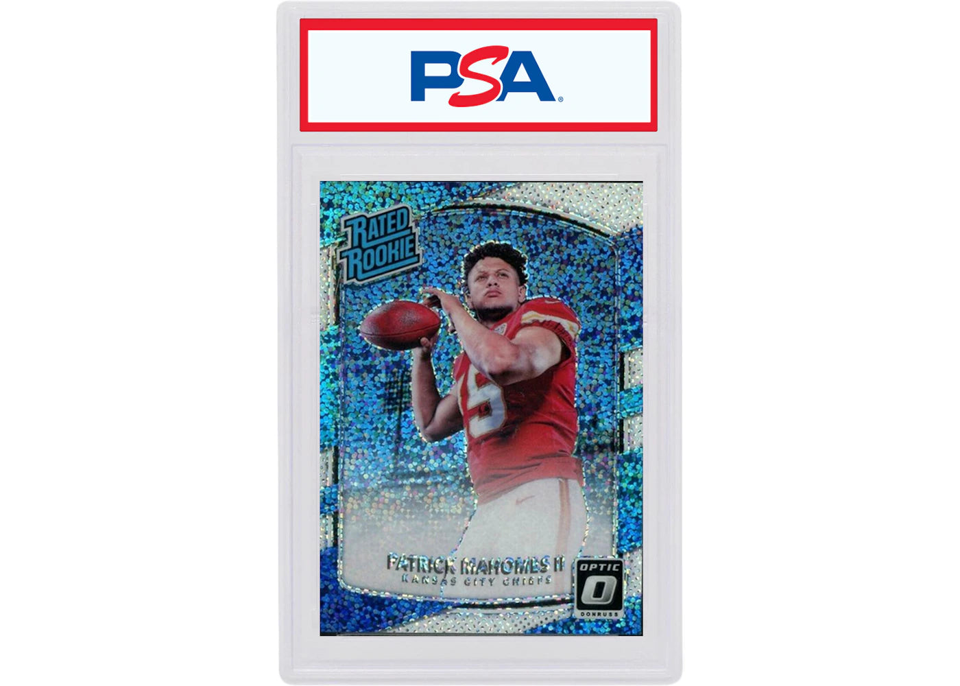 Patrick Mahomes 2017 Panini Donruss Optic Rookie White Sparkle #177 (PSA or BGS Graded)