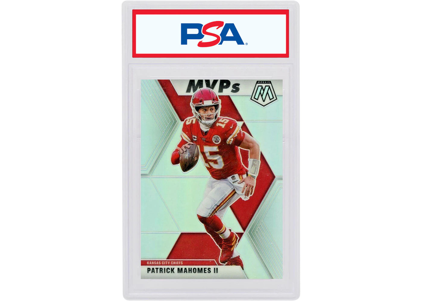 Patrick Mahomes 2020 Panini Mosaic MVP Silver #297 (PSA or BGS Graded)