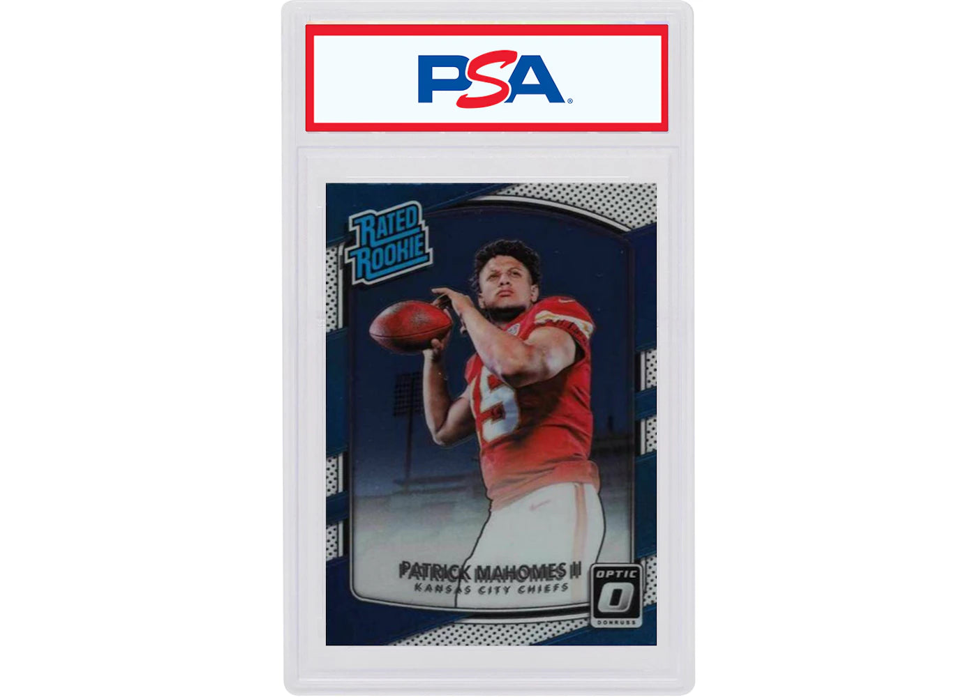 Patrick Mahomes II 2017 Panini Donruss Optic Rookie #117 (PSA or BGS Graded)
