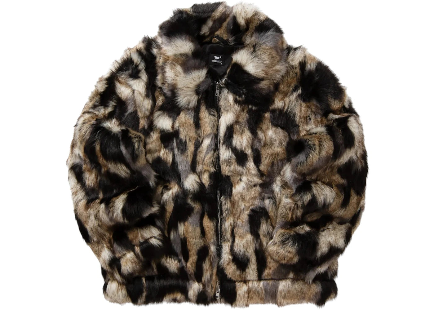 Patta Faux Fur Patchwork Jacket Multi