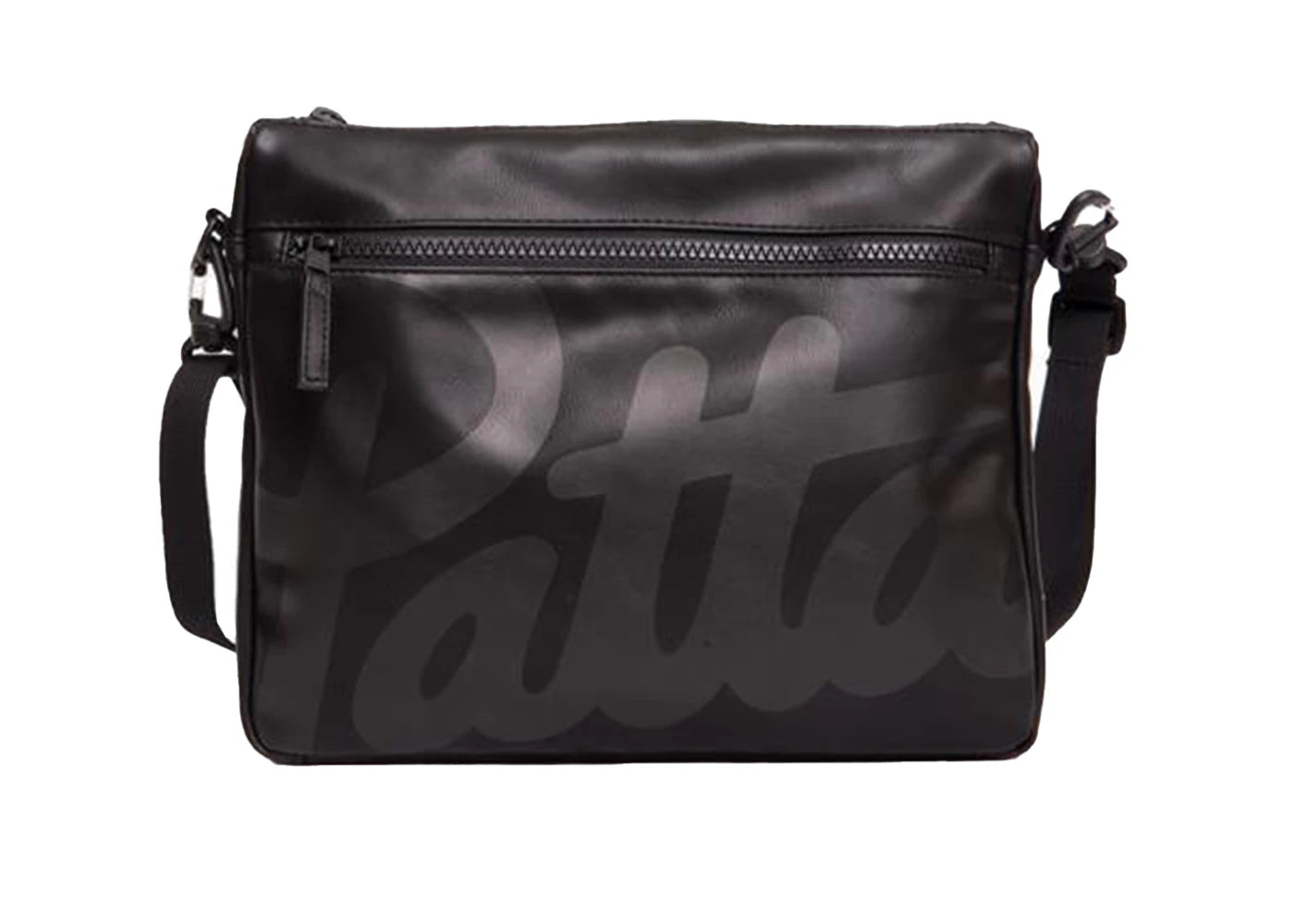 Patta Faux Leather Shoulder Bag Black