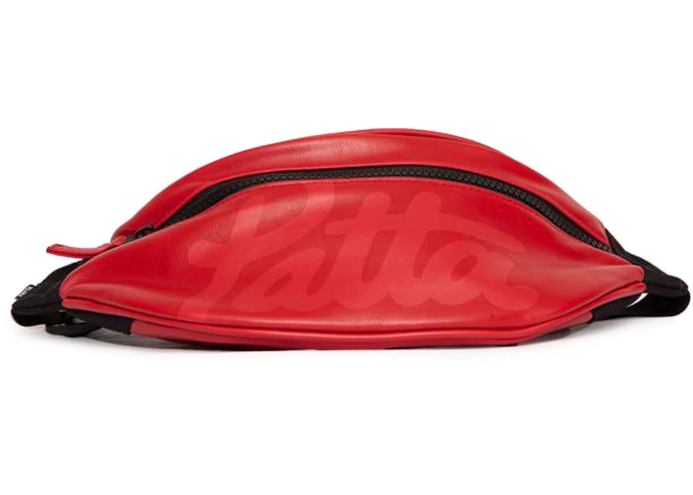 Patta Faux Leather Waist Bag High Risk Red