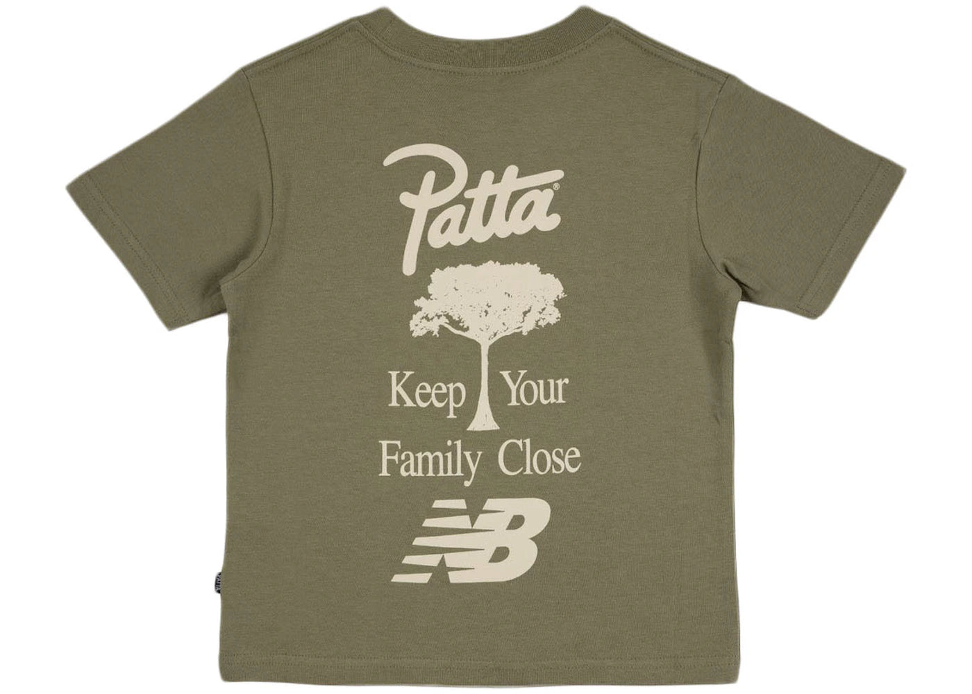 Patta New Balance Family Kids T-shirt Oil Green