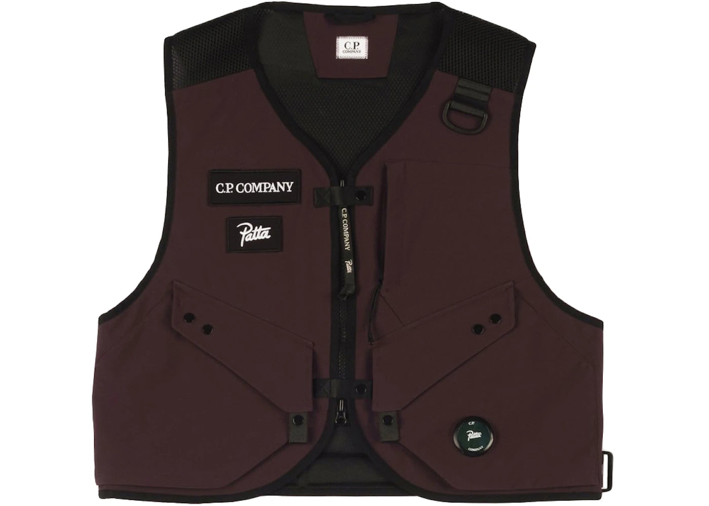 Patta x C.P. Company Utility Vest Raisin