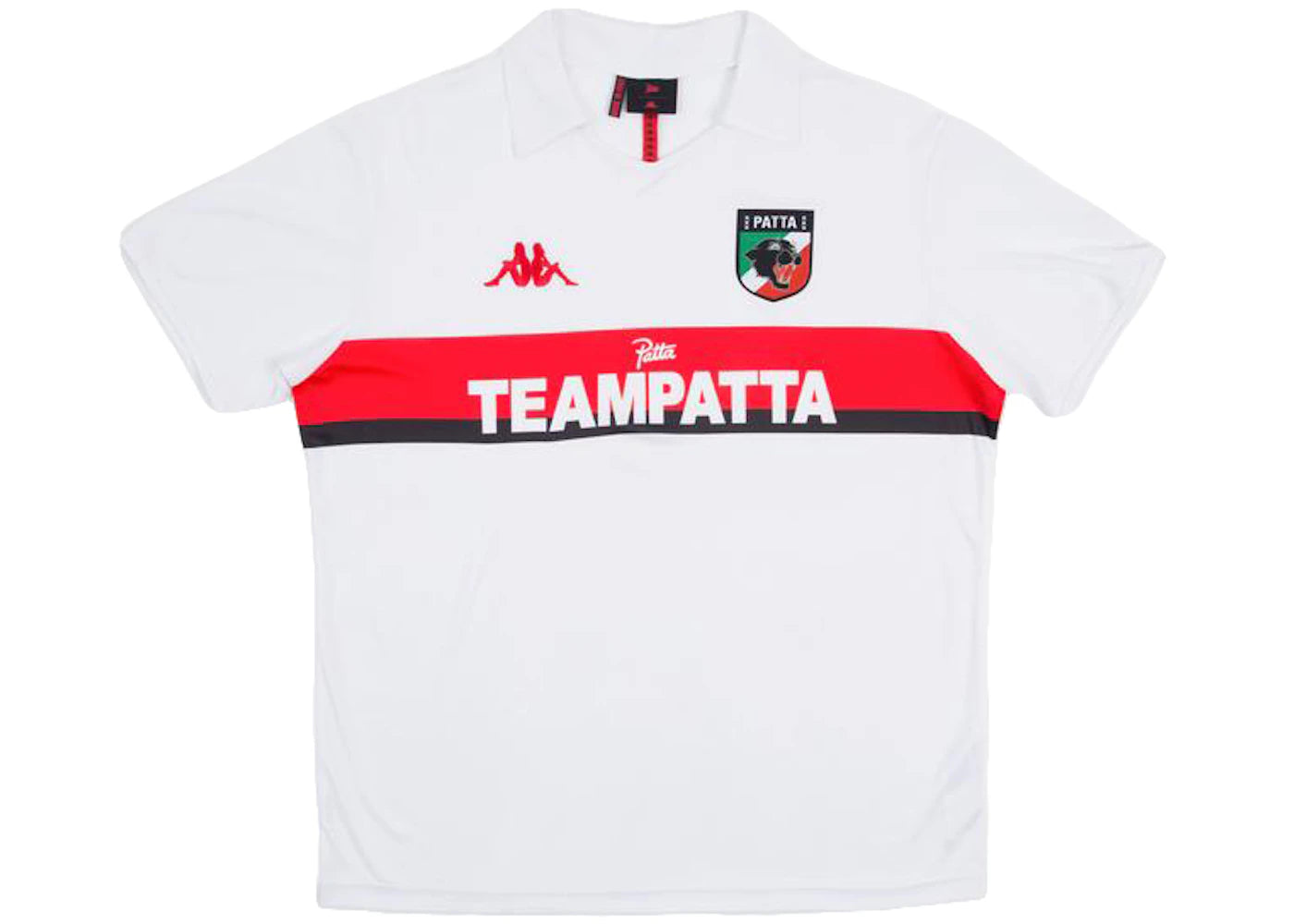 Patta x Kappa Authentic Asters Football Jersey White Red Black