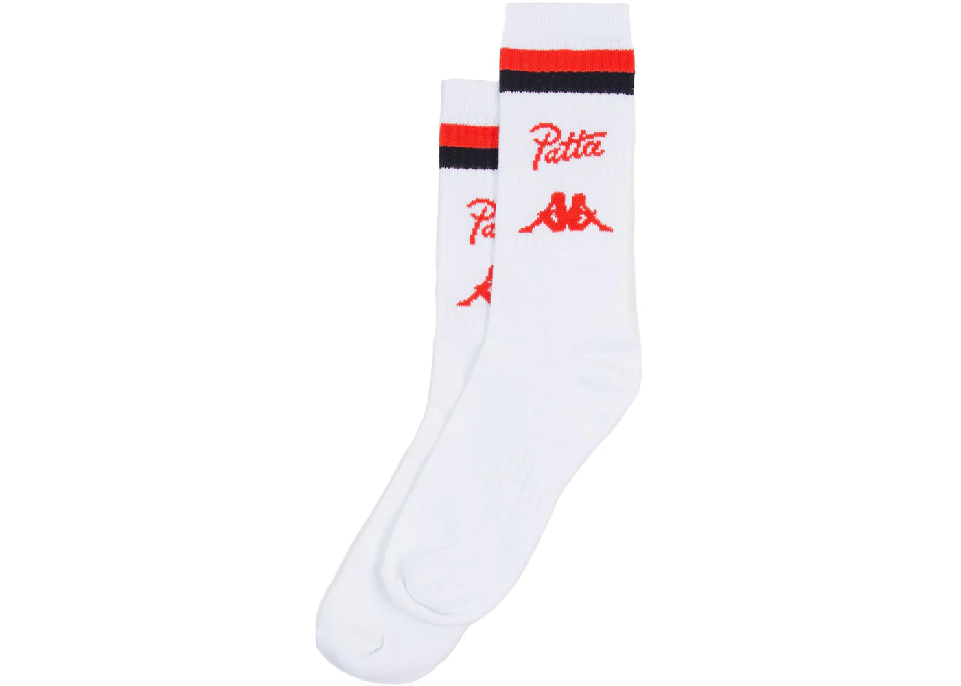 Patta x Kappa Authentic Avreil Socks Socks White Red Black