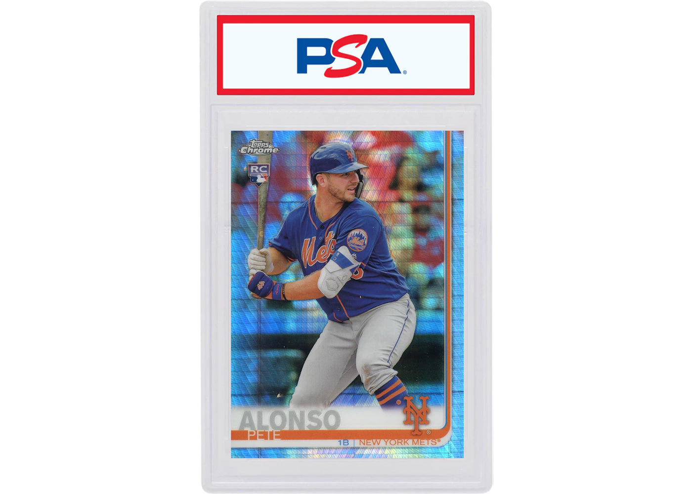 Pete Alonso 2019 Topps Chrome Rookie Prism #204 (PSA or BGS Graded)