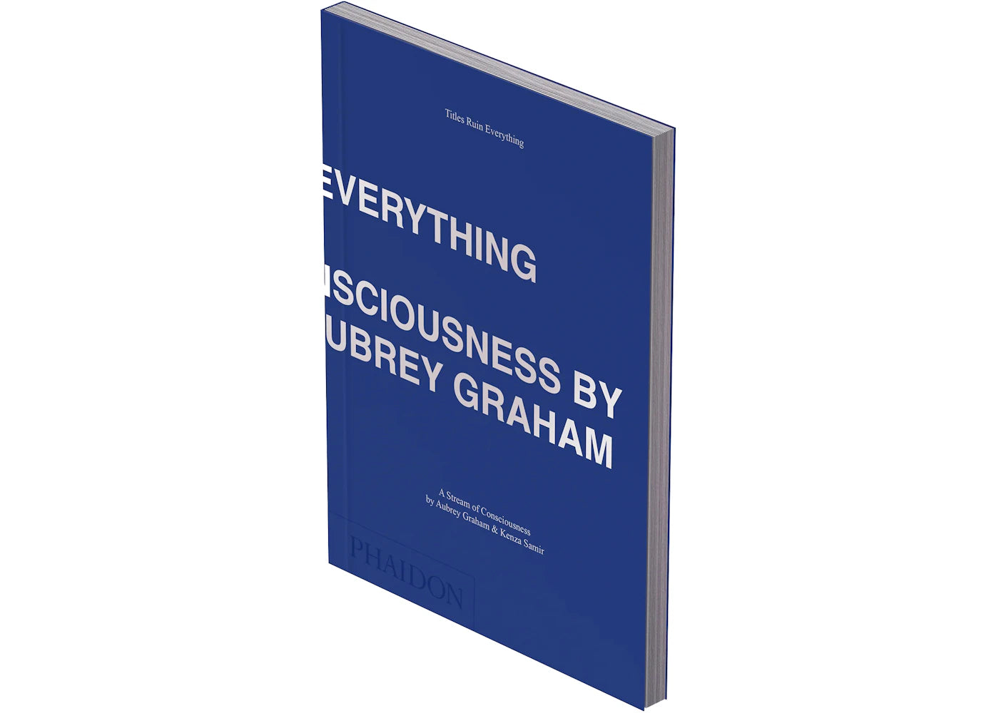 Phaidon Titles Ruin Everything A Stream of Consciousness by Aubrey Graham and Kenza Samir Book