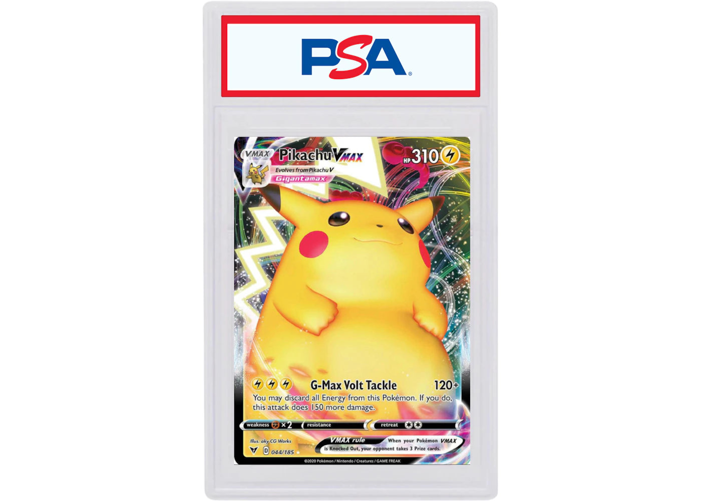 Pikachu VMAX-Full Art 2020 Pokemon TCG Sword & Shield Vivid Voltage #44/185 (PSA or BGS Graded)