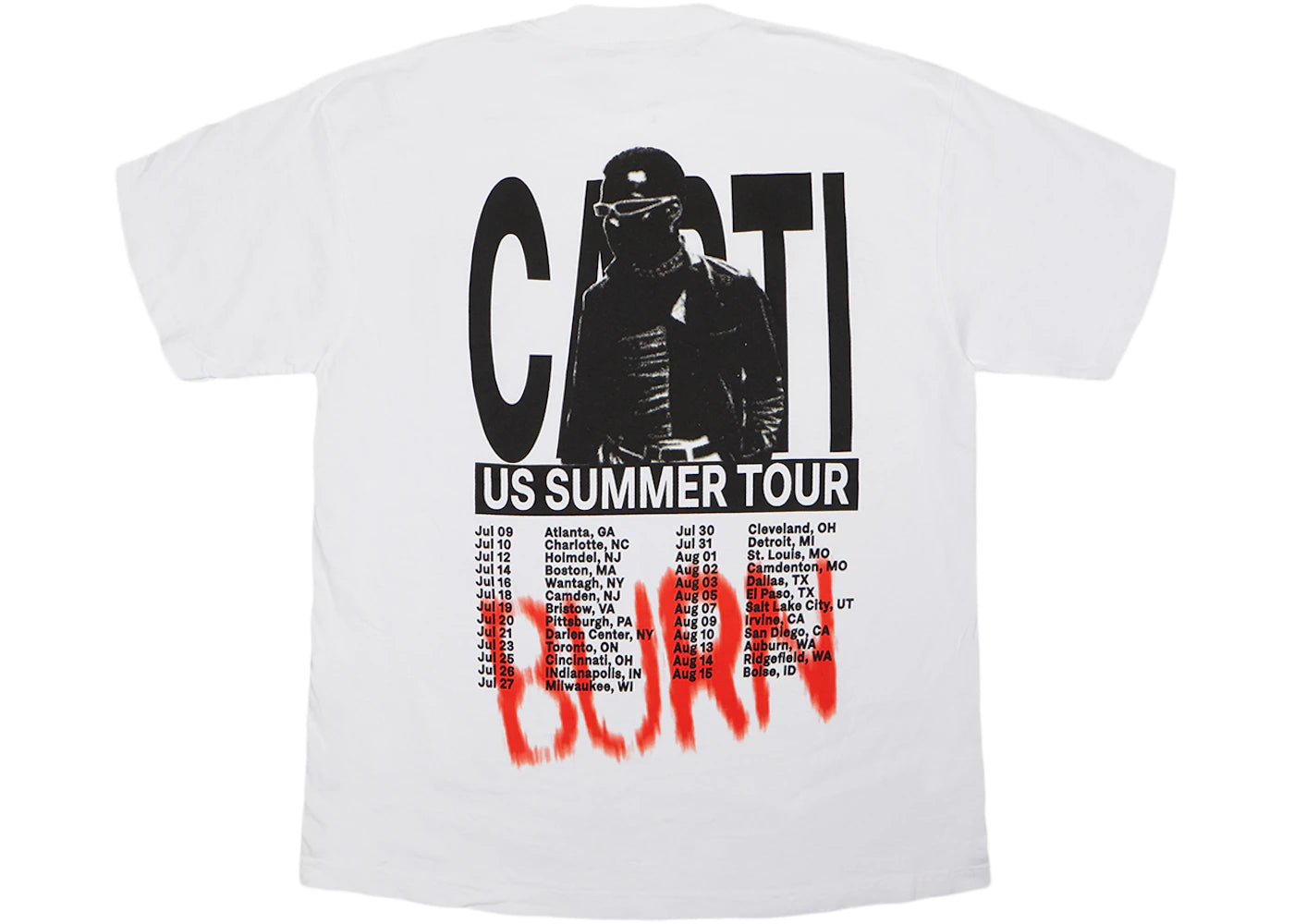 Playboi Carti Burn Tee White