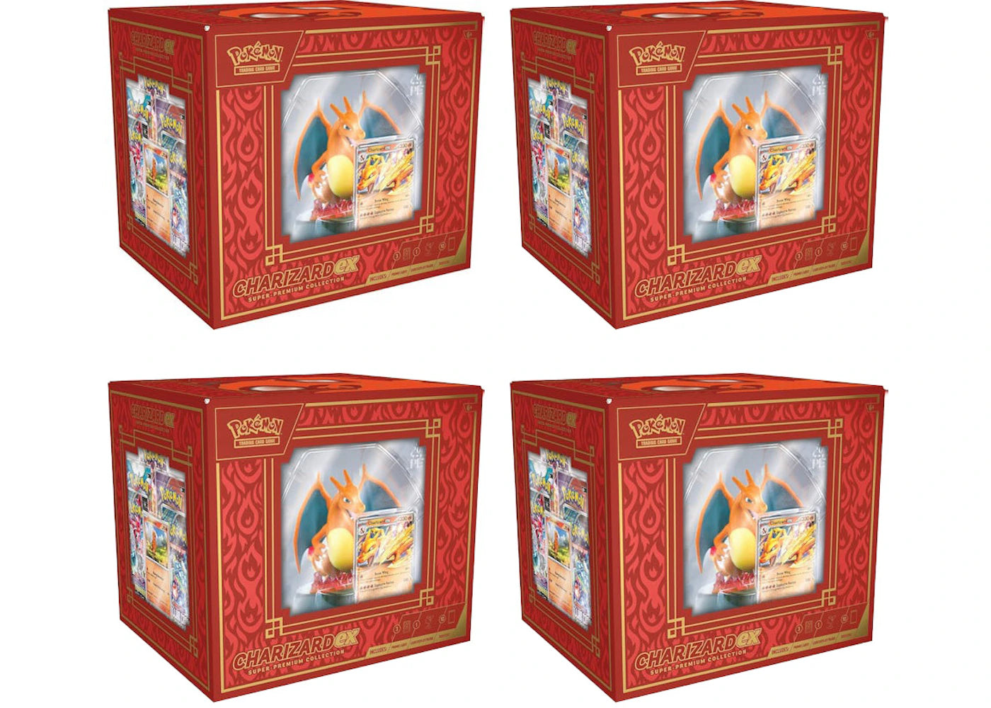 Pokémon Charizard EX Super Premium Collection Box 4x Lot