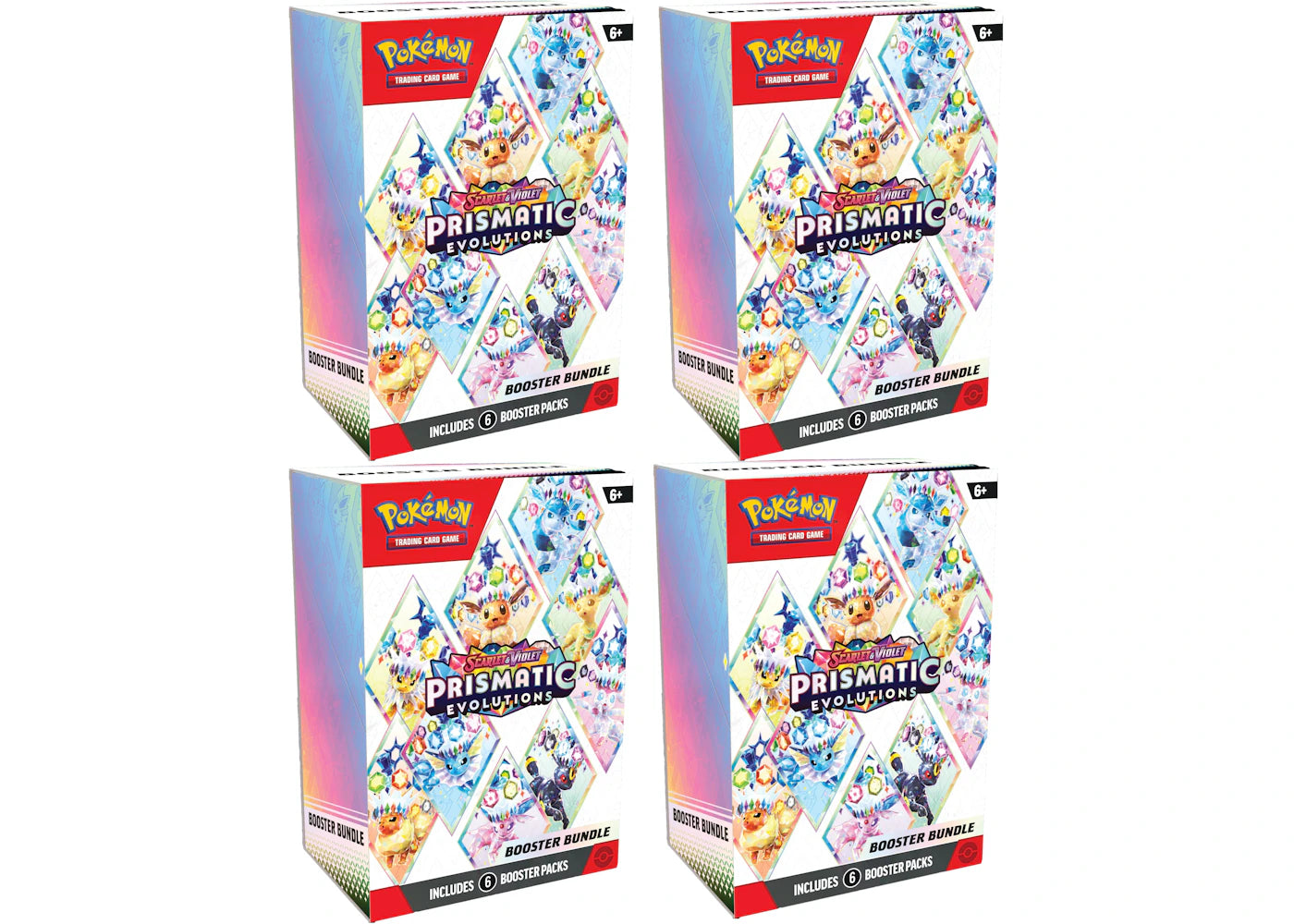 Pokémon Scarlet & Violet Prismatic Evolutions Booster Box 4x Lot