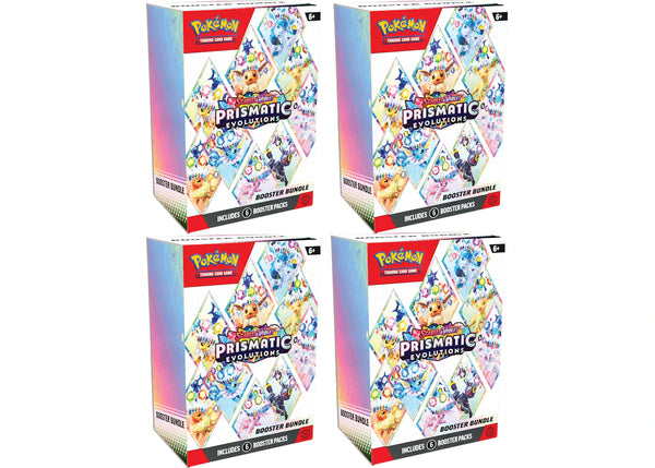 Pokmon Scarlet & Violet Prismatic Evolutions Booster Box 4x Lot Side Kicks Pokmon Scarlet & Violet Prismatic Evolutions Booster Box 4x Lot Side Kicks