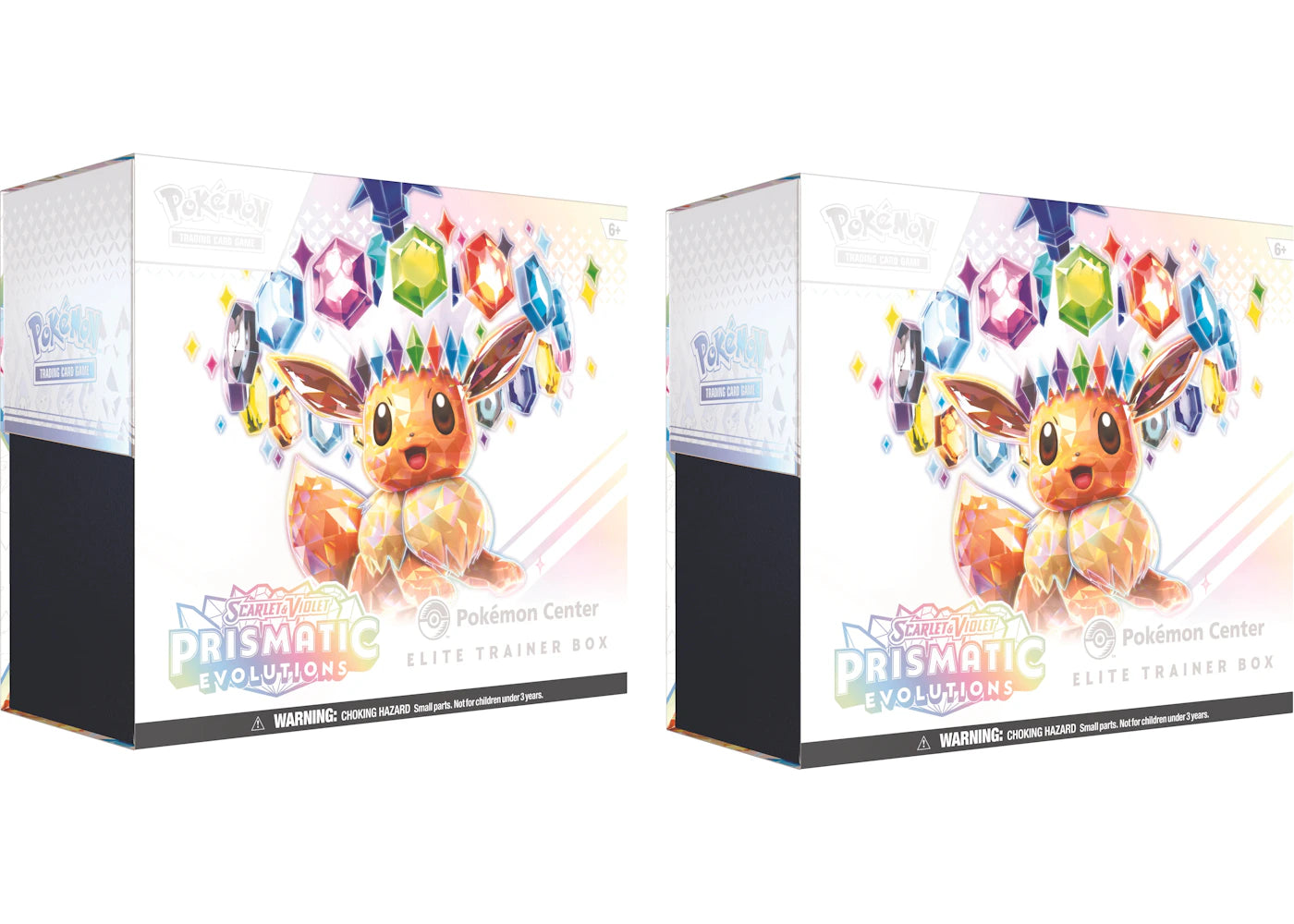 Pokémon Scarlet & Violet Prismatic Evolutions Pokemon Center Elite Trainer Box 2x Lot