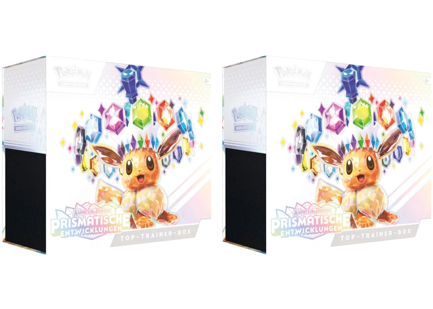 Pokémon Scarlet & Violet Prismatic Evolutions Elite Trainer Box 2x Lot (German)