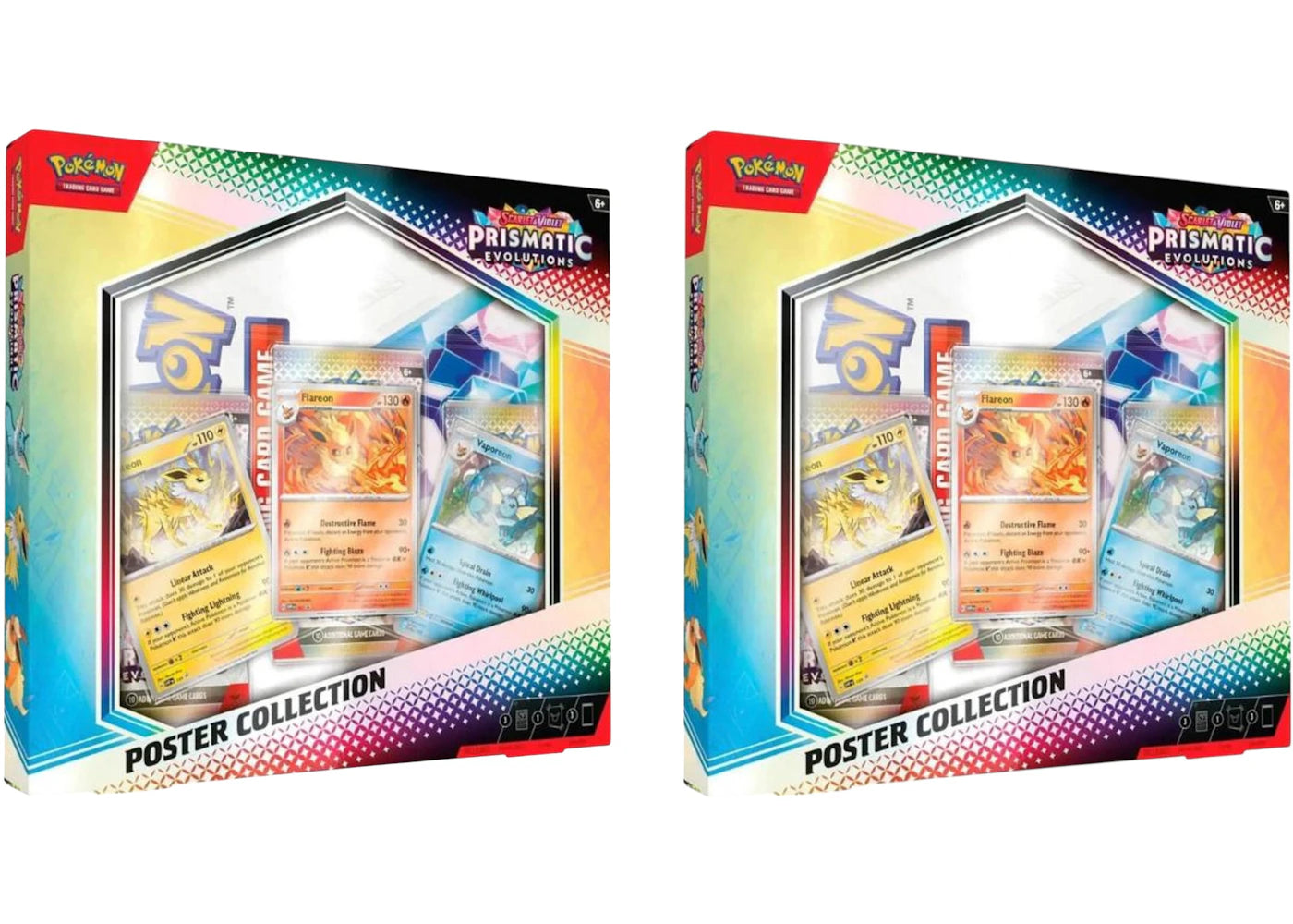 Pokémon Scarlet & Violet Prismatic Evolutions Poster Collection 2x Lot