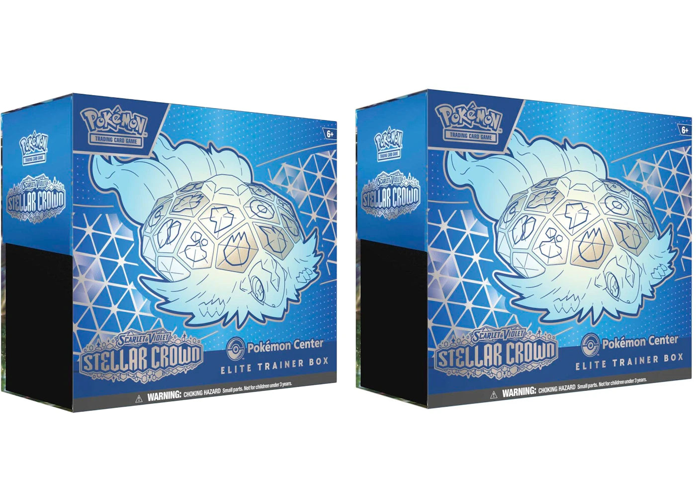 Pokémon Scarlet & Violet Steller Crown Pokemon Center Elite Trainer Box 2x Lot