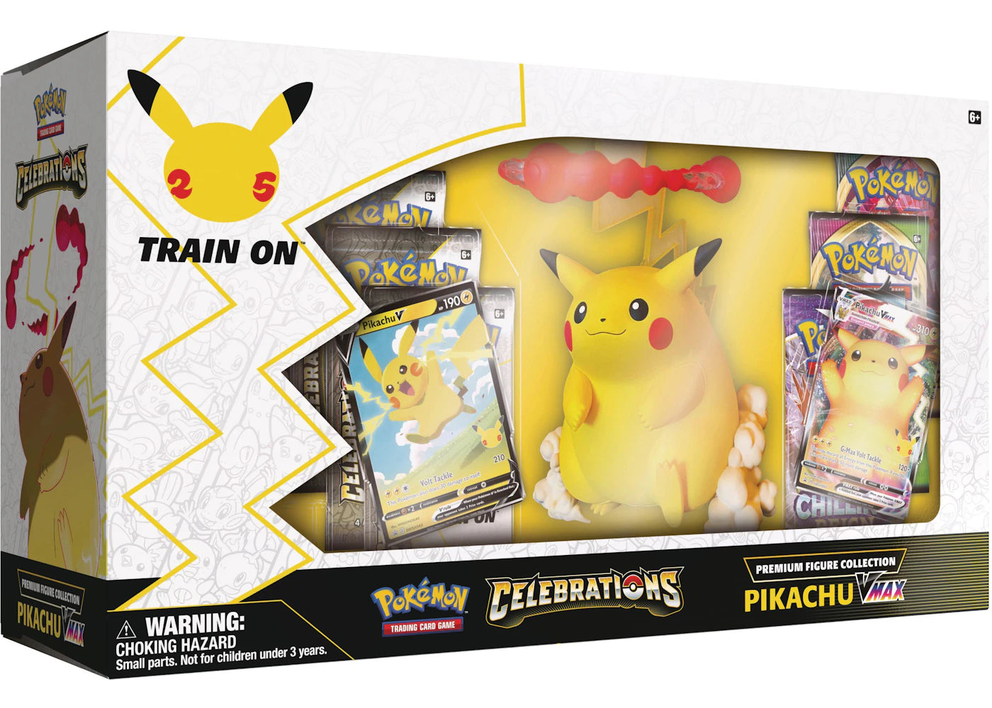 Pokémon TCG 25th Anniversary Celebrations Premium Pikachu VMAX Figure Collection Box