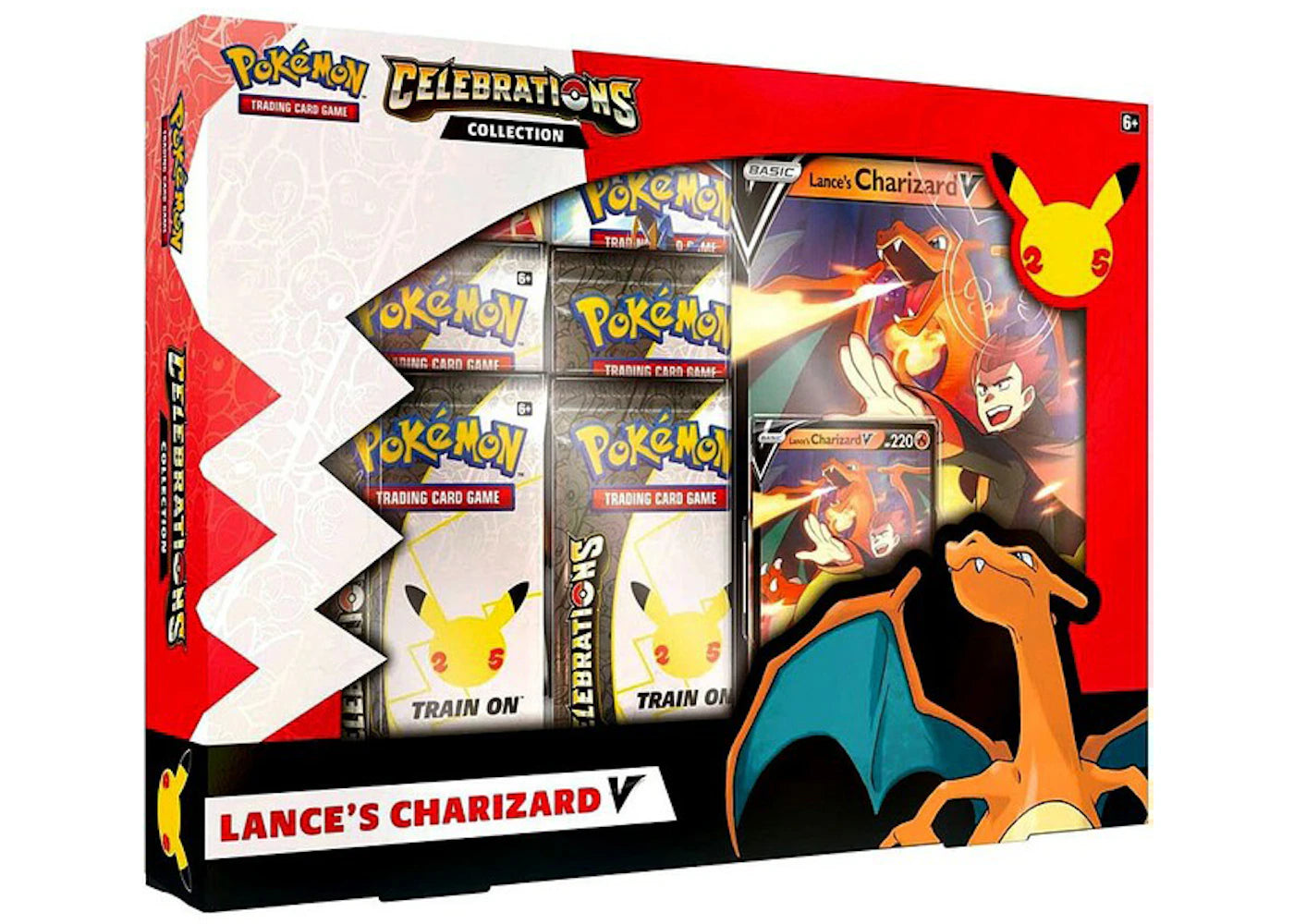 Pokémon TCG 25th Anniversary Celebrations V Box Lances Charizard V