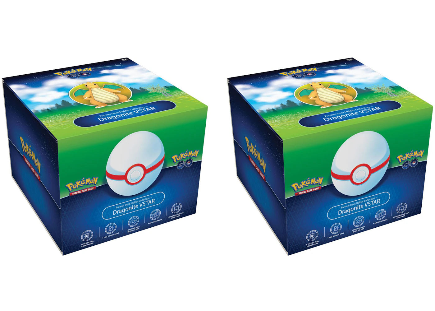 Pokémon TCG Pokémon GO Dragonite VSTAR Collection Box 2x Lot