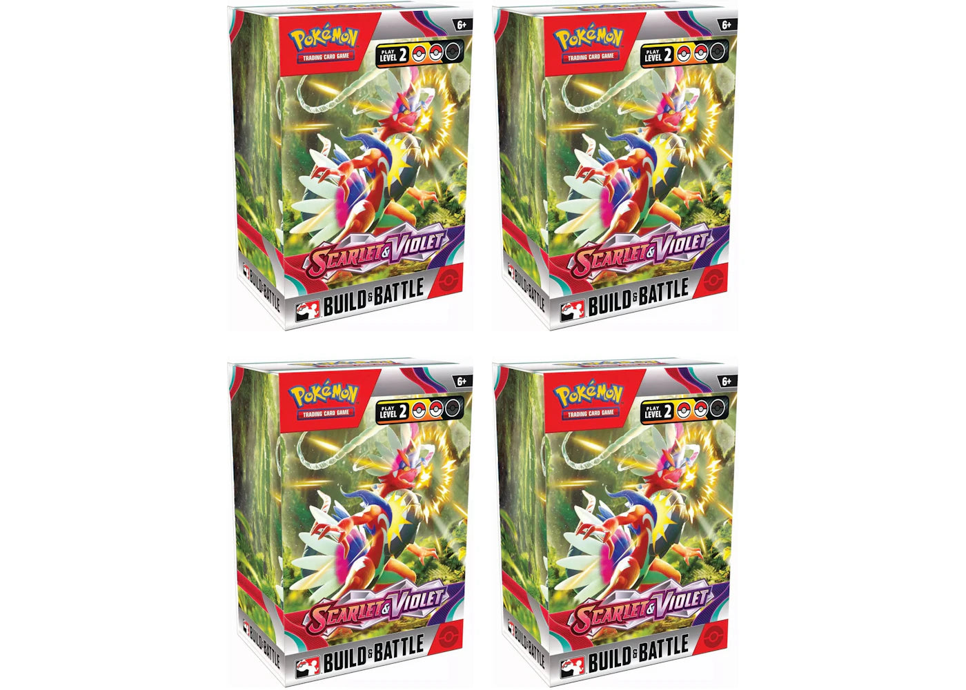 Pokémon TCG Scarlet & Violet Build & Battle Box 4x Lot