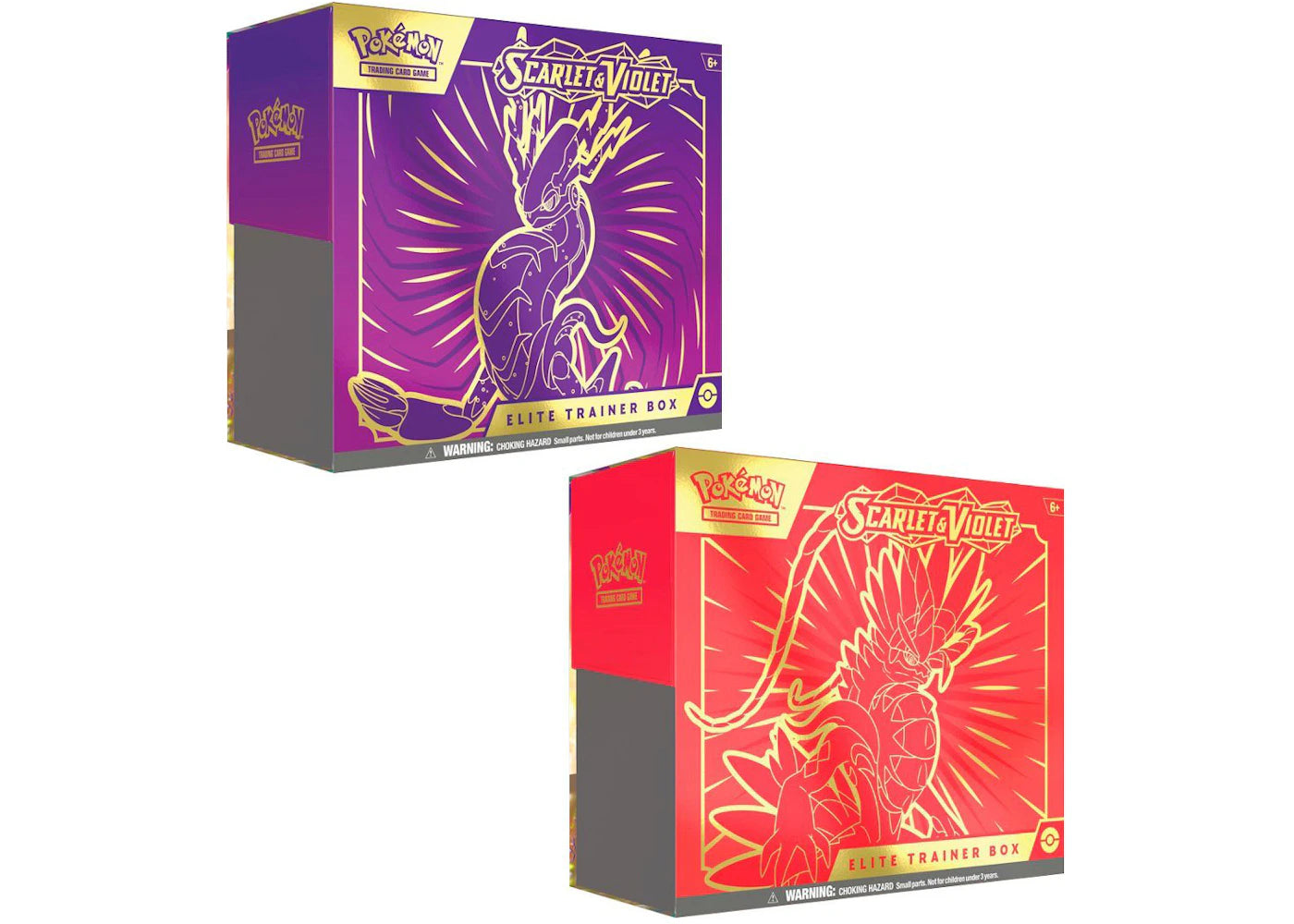 Pokémon TCG Scarlet & Violet Koraidon/Miraidon Elite Trainer Box 2x Bundle