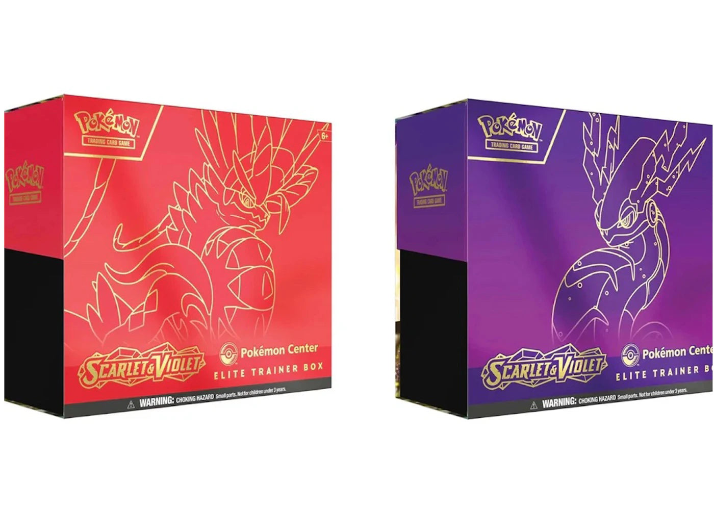 Pokémon TCG Scarlet & Violet Koraidon/Miraidon Pokémon Center Elite Trainer Box 2x Bundle