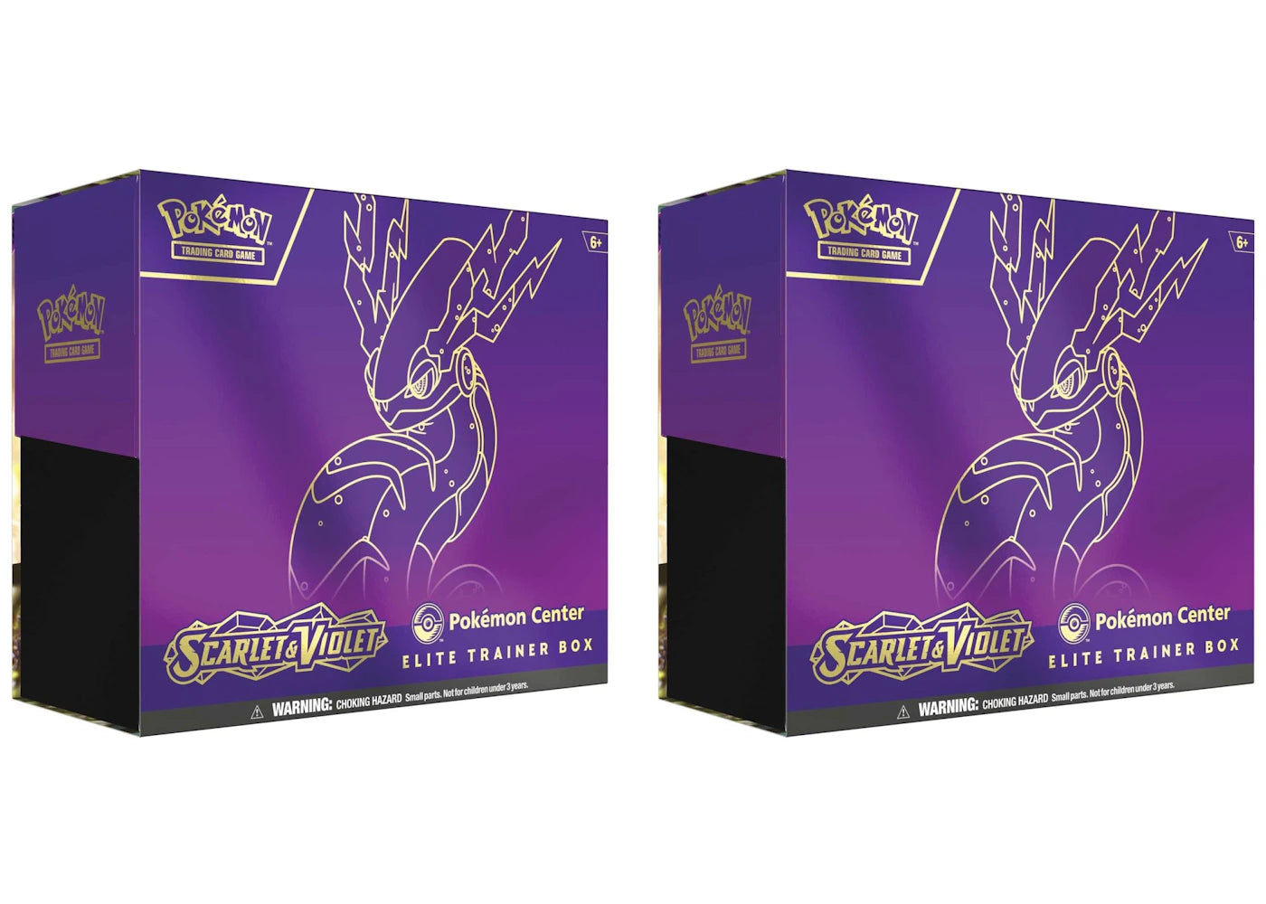 Pokémon TCG Scarlet & Violet Miraidon Pokémon Center Elite Trainer Box 2x Lot