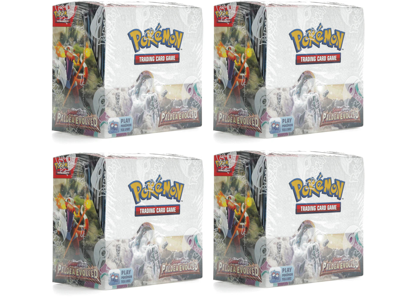 Pokémon TCG Scarlet & Violet Paldea Evolved Booster Box 4x Lot