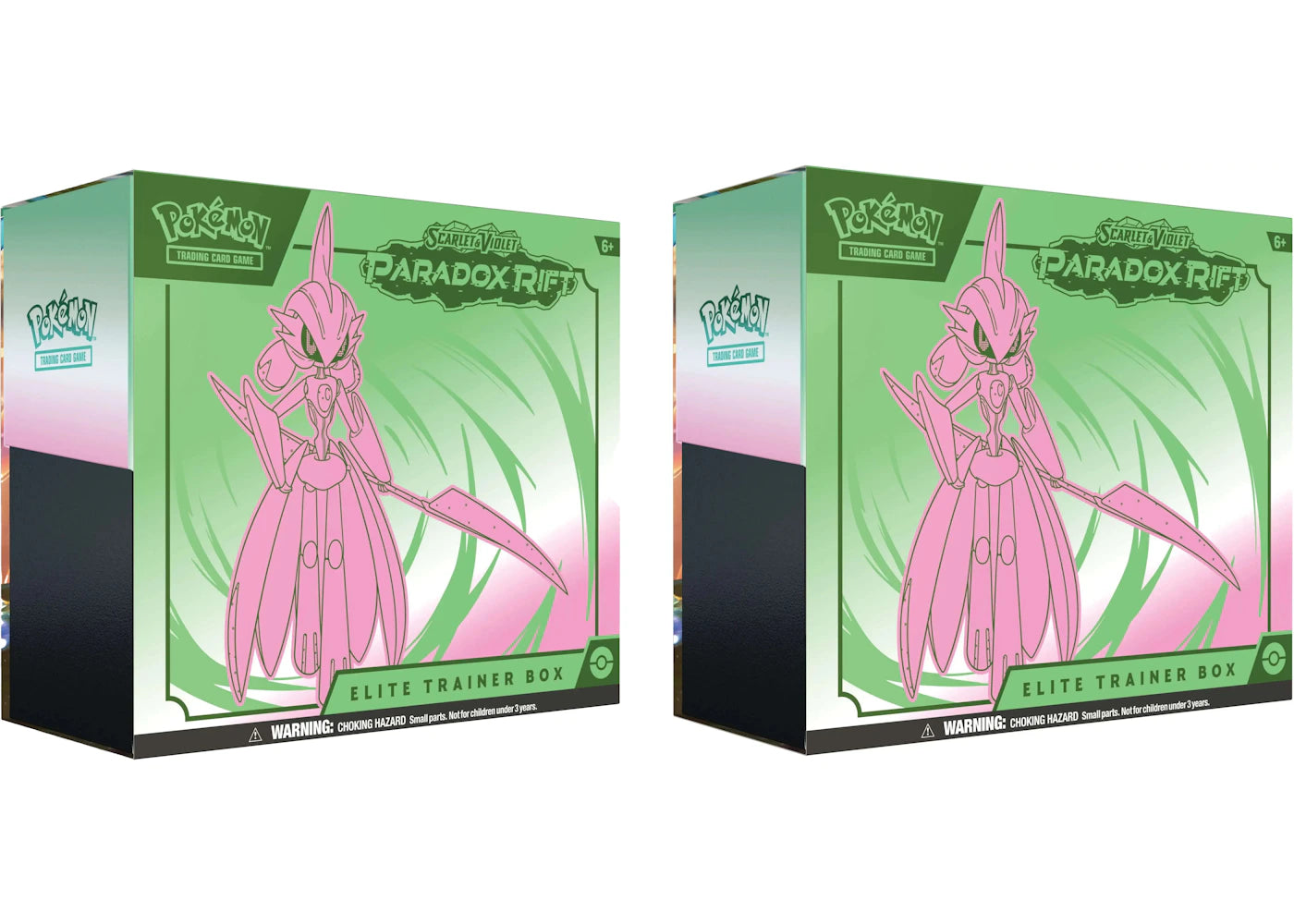 Pokémon TCG Scarlet & Violet Paradox Rift Iron Valiant Elite Trainer Box 2x Lot