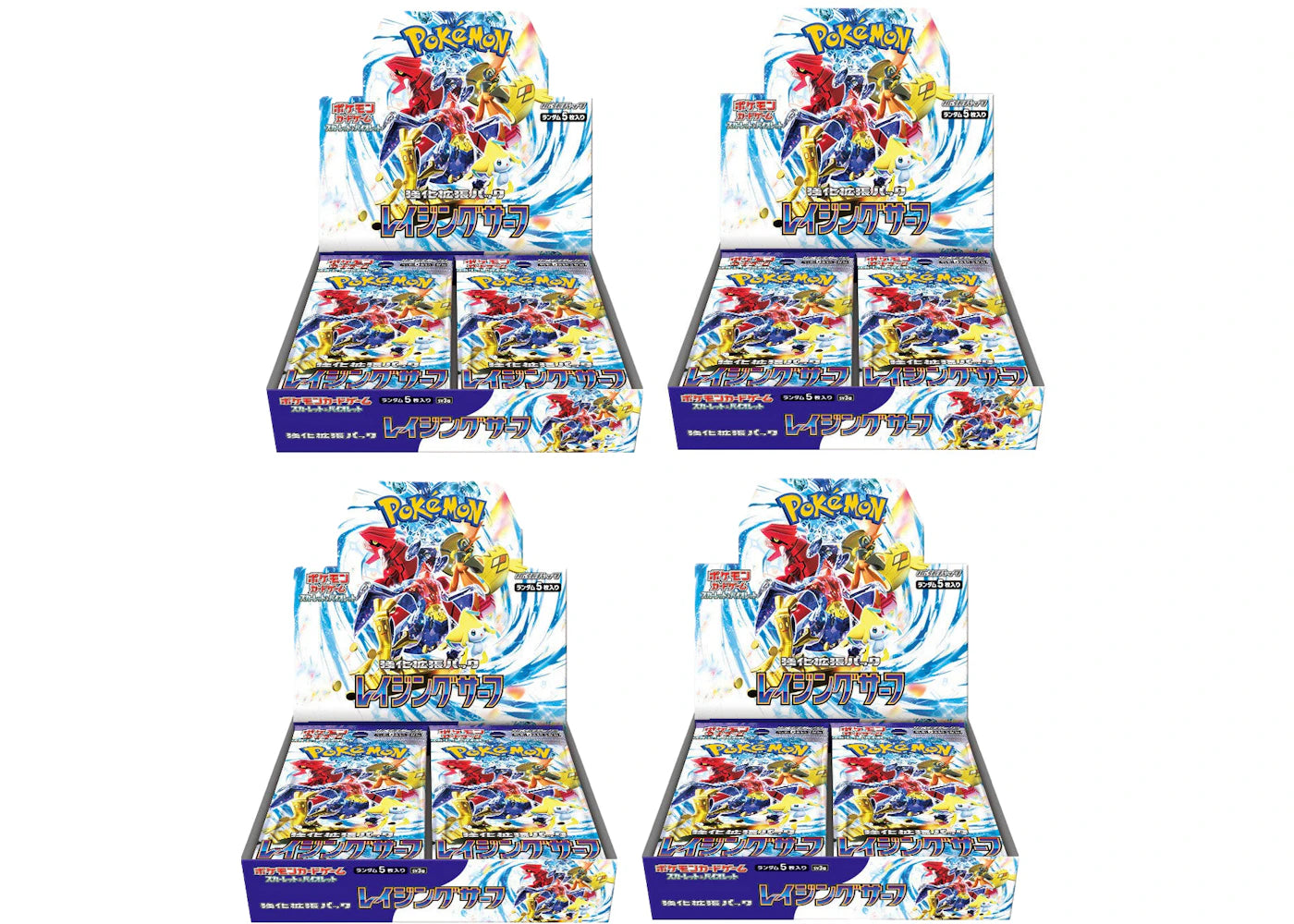 Pokémon TCG Scarlet & Violet Raging Surf Booster Box (Japanese) 4x Lot
