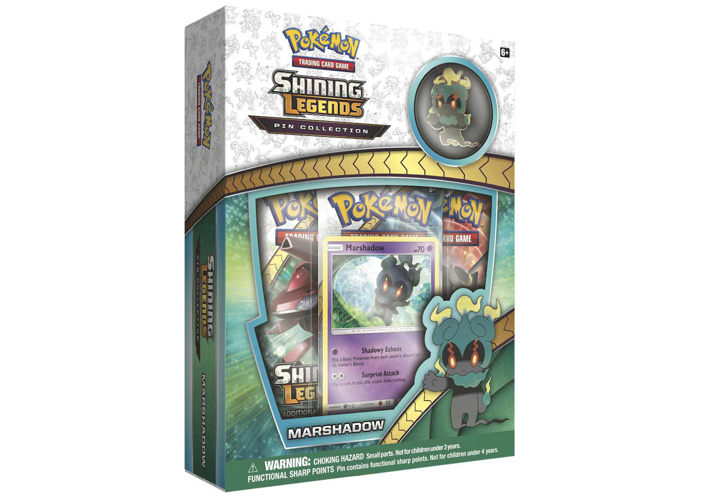 Pokémon TCG Shining Legends Pin Collection Marshadow