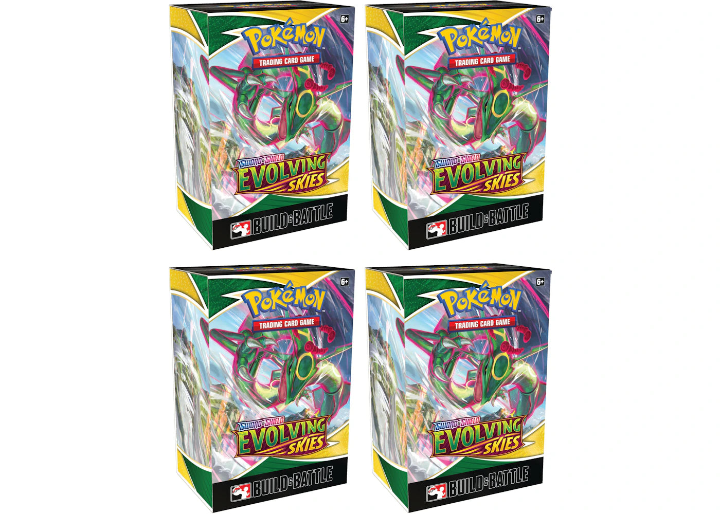 Pokémon TCG Sword & Shield Evolving Skies Build & Battle Box 4x Lot