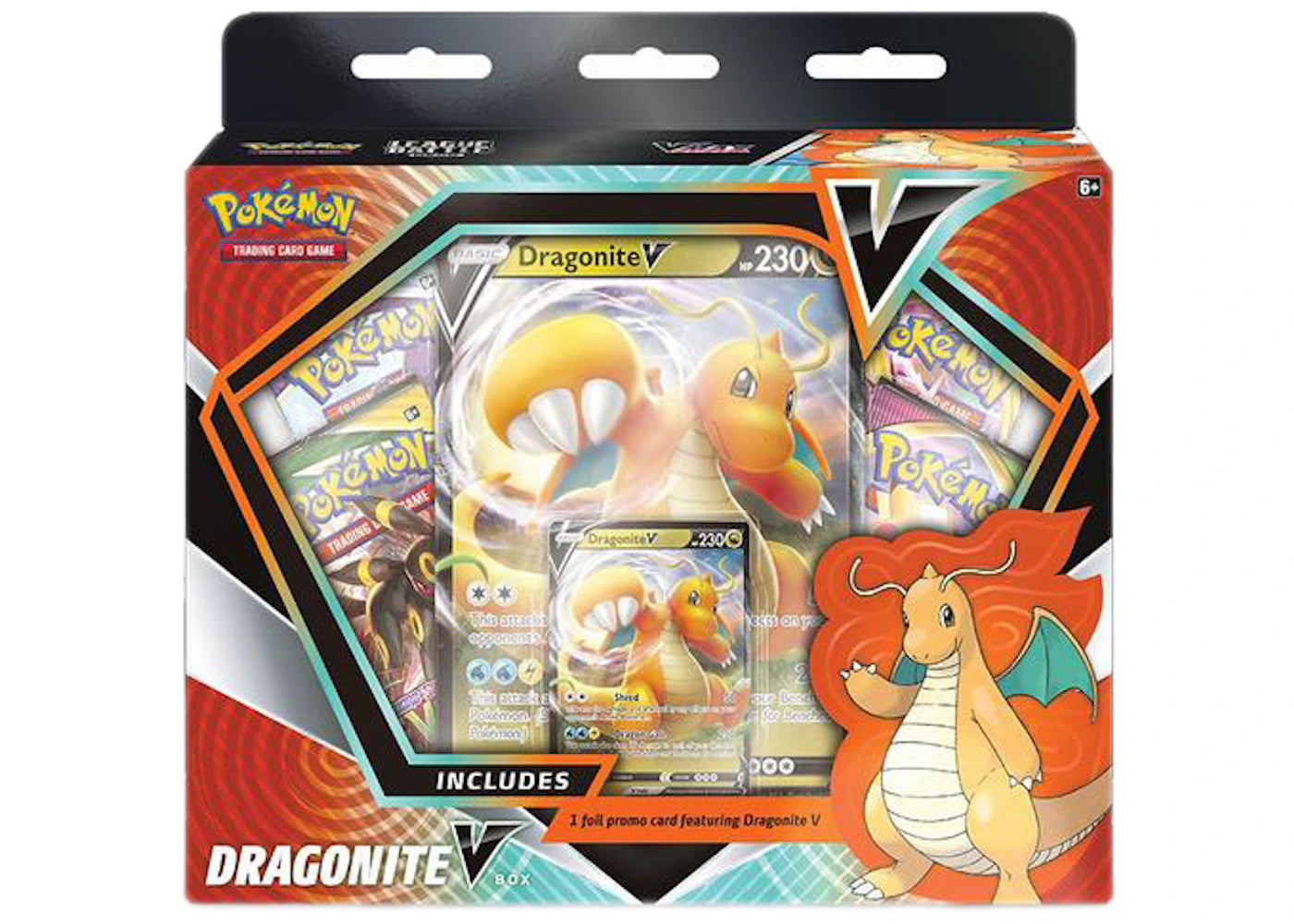 Pokémon TCG Sword & Shield Fusion Strike Dragonite V Hanger Box