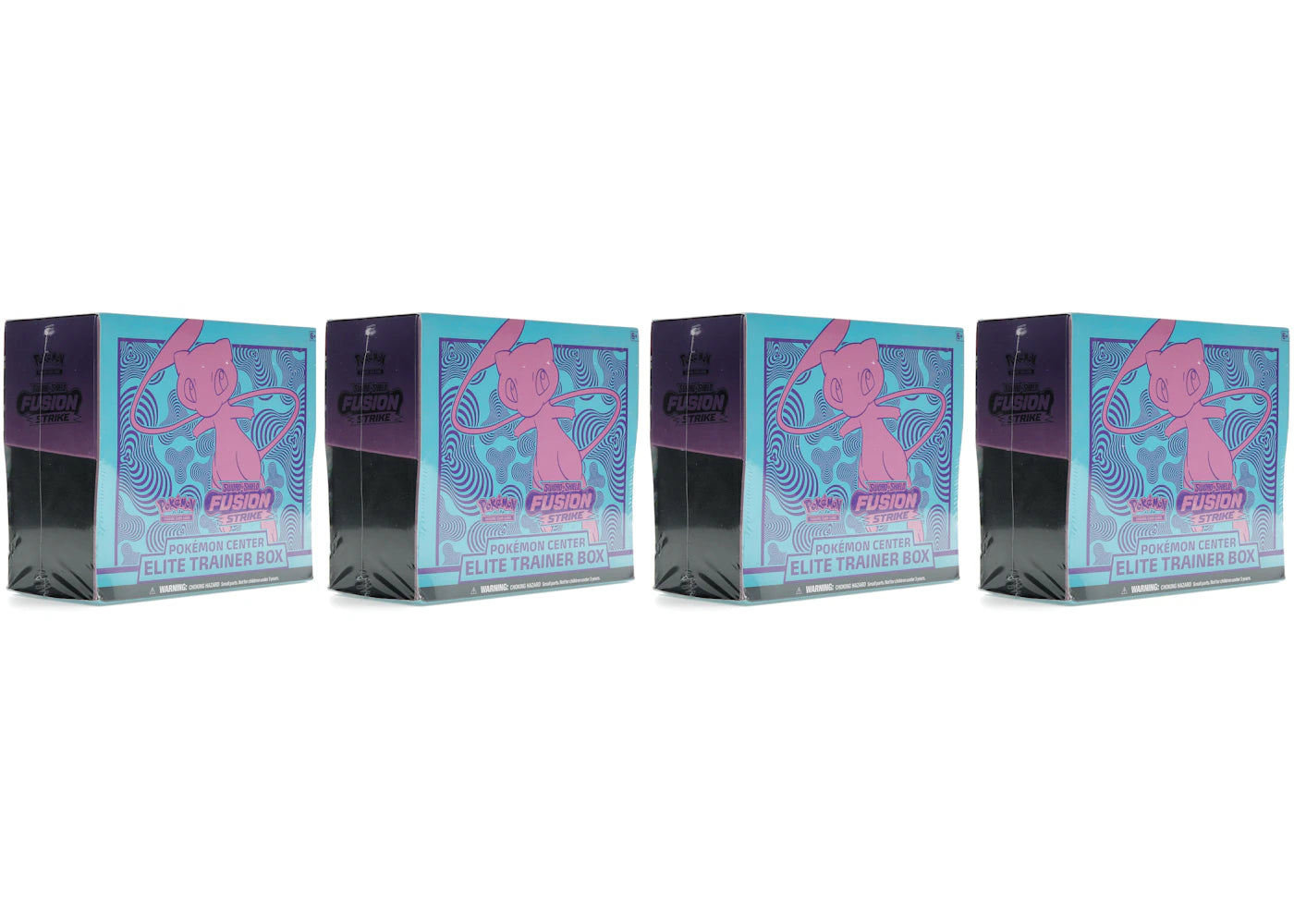 Pokémon TCG Sword & Shield Fusion Strike Pokémon Center Elite Trainer Box 4x Lot