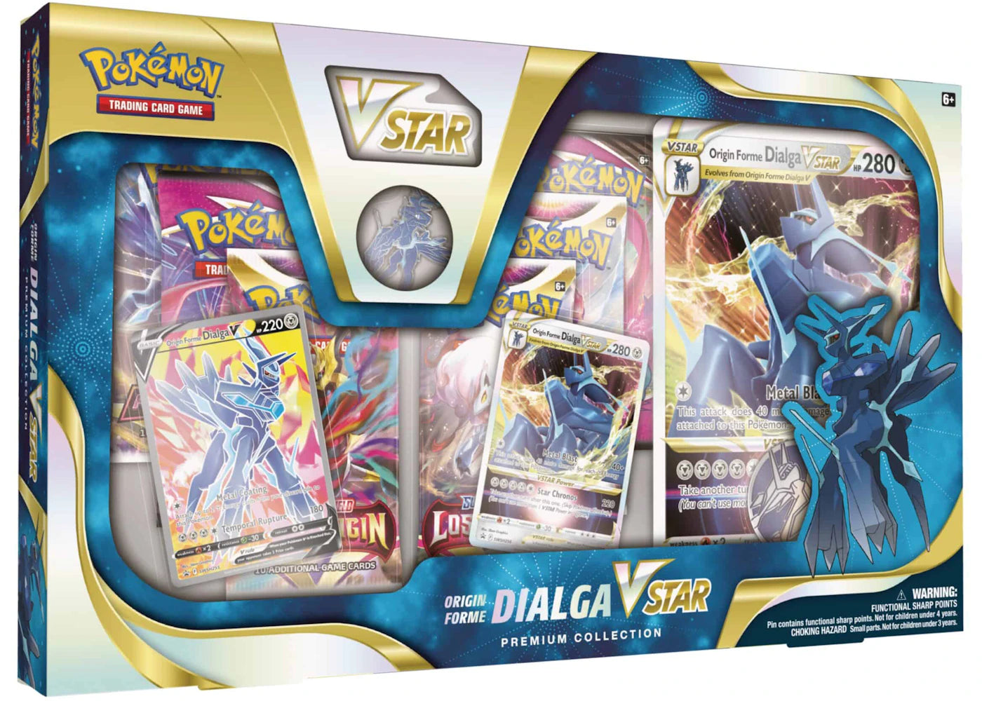 Pokémon TCG Sword & Shield Origin Forme Dialga VSTAR Premium Collection Box