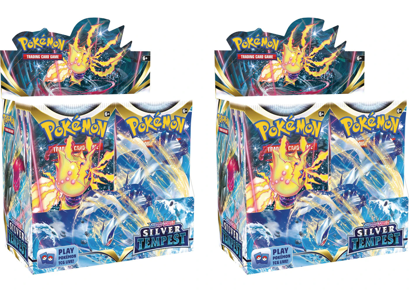 Pokémon TCG Sword & Shield Silver Tempest Booster Box 2x Lot