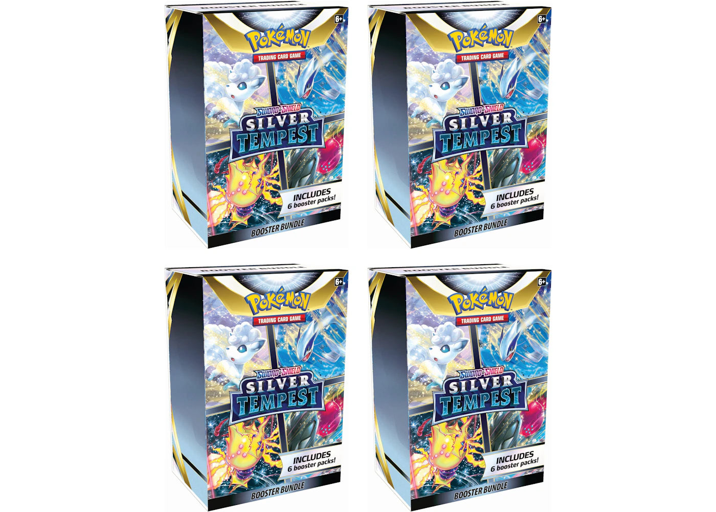 Pokémon TCG Sword & Shield Silver Tempest Booster Bundle 4x Lot