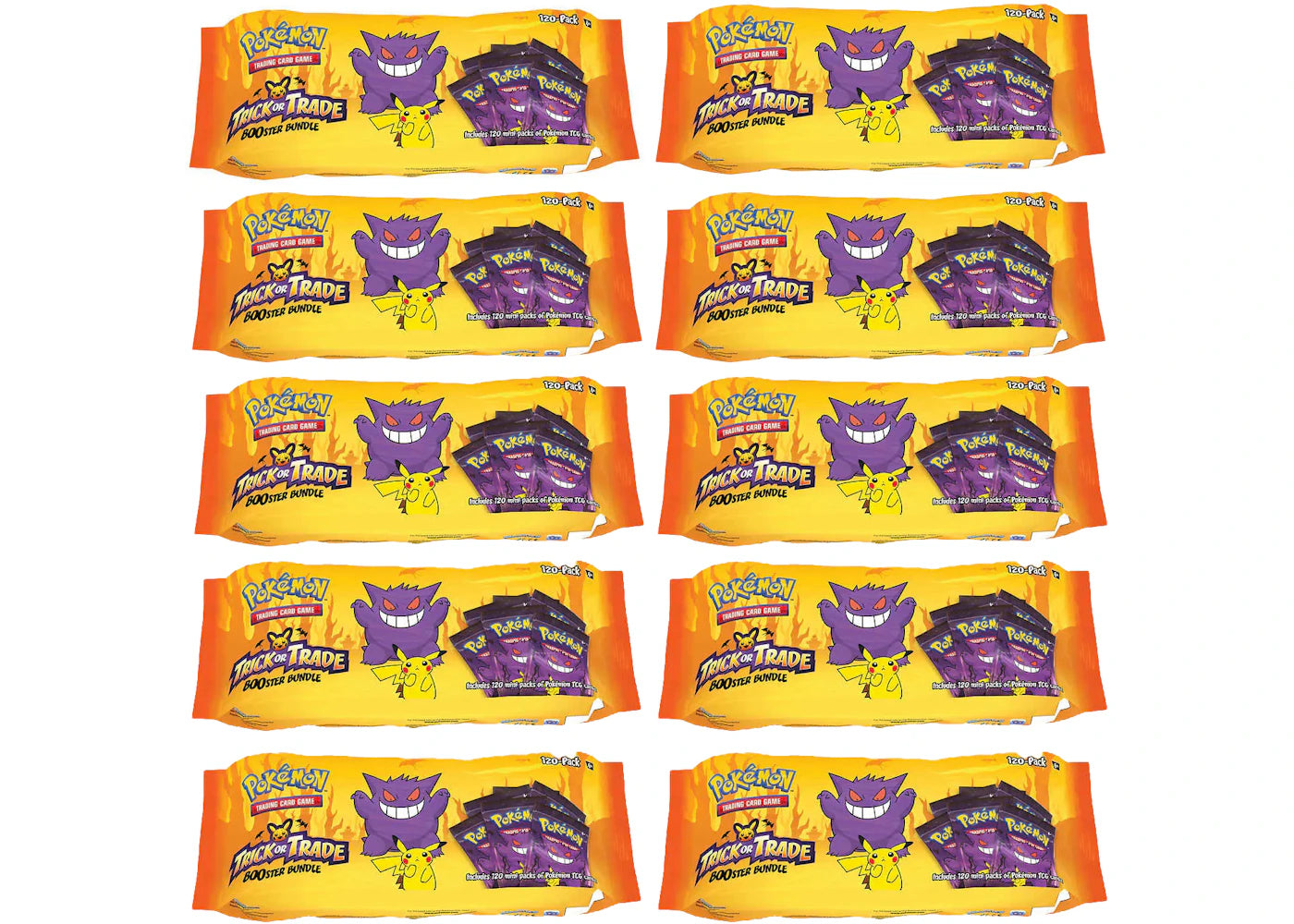 Pokémon TCG Trick or Trade Halloween Booster Bundle (120 Packs) 10x Lot