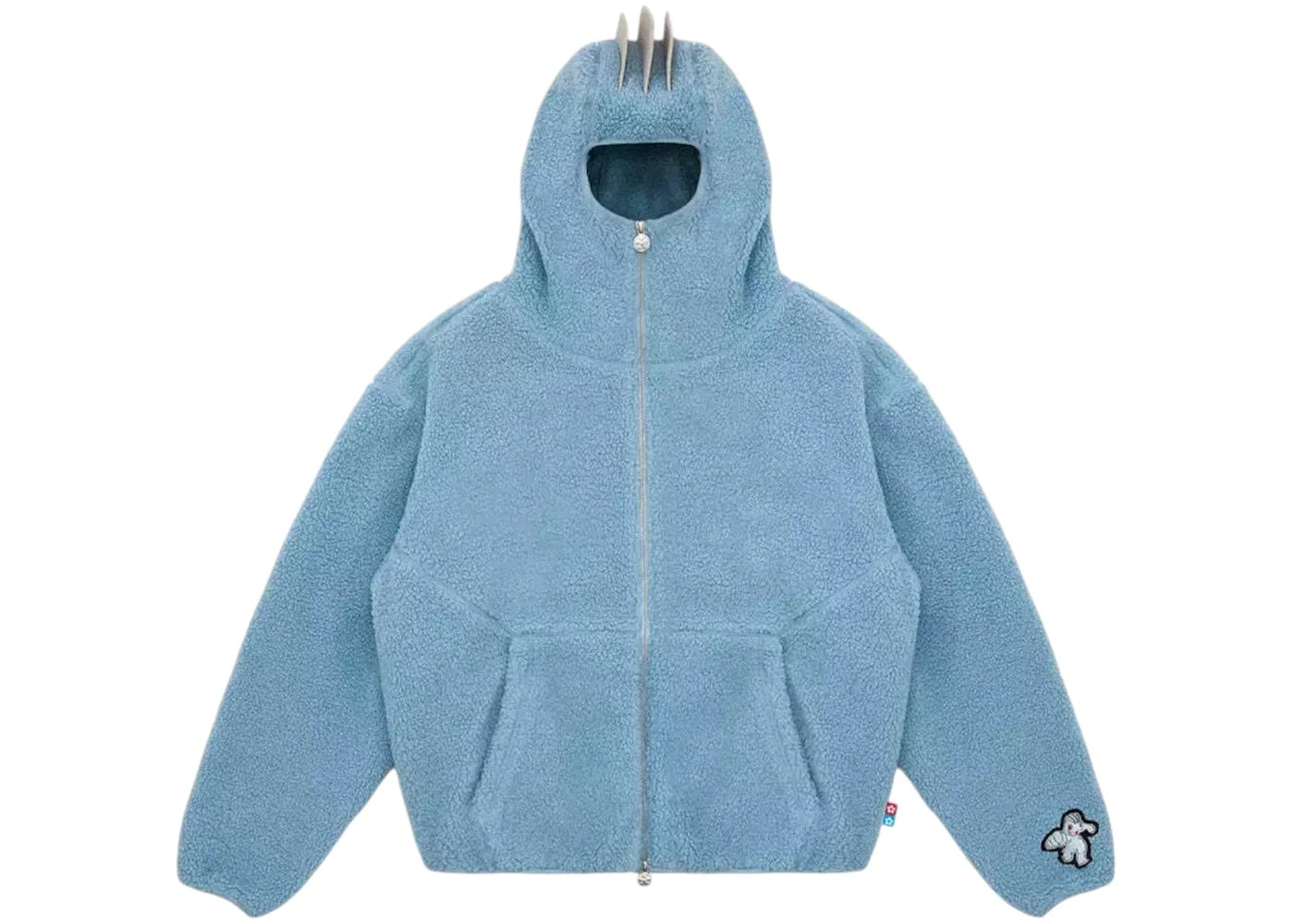 Pokemon x Vandy The Pink Machop Fleece Jacket Blue