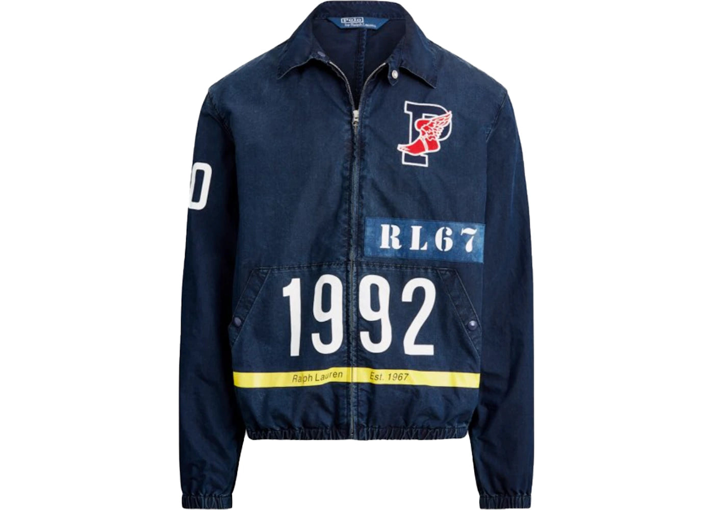 Polo Ralph Lauren Indigo Stadium Denim Jacket Ridge Wash