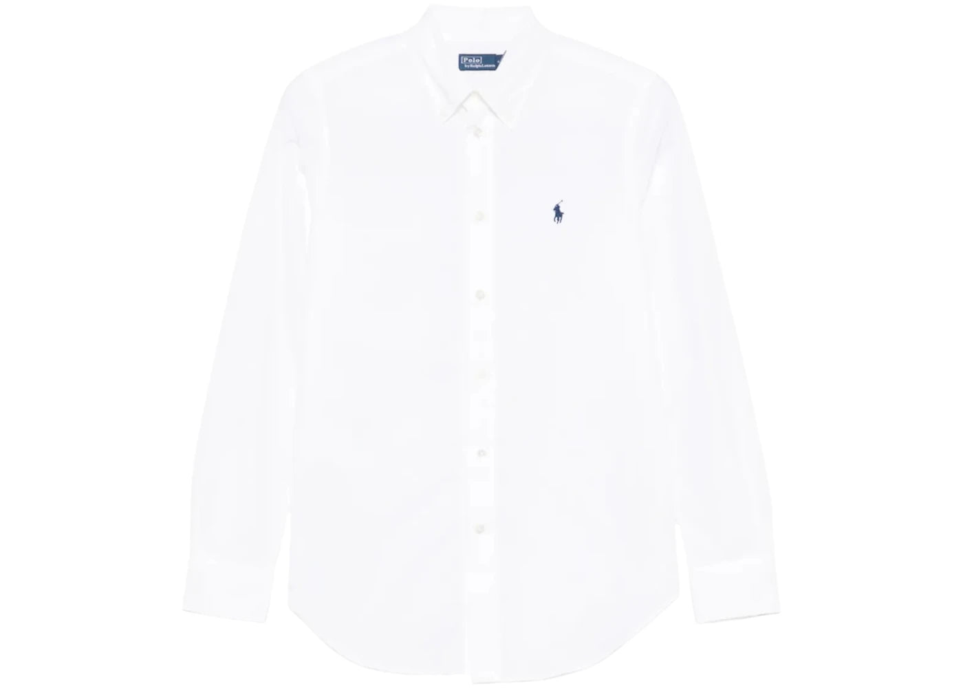 Polo Ralph Lauren 60/1 Stretch Poplin-Ls Brkn St-Long Sleeve-Button Front Shirt White