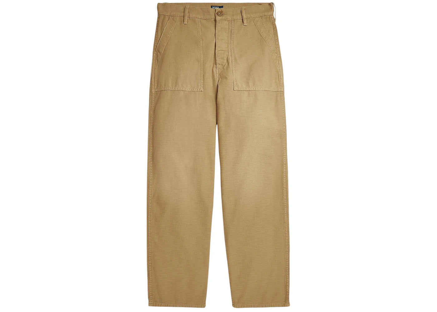 Polo Ralph Lauren Cotton Ricky Ankle Flat Front Pants Khaki