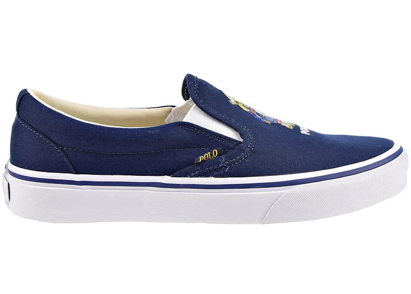 Polo Ralph Lauren Keaton Slip On Cowboy Polo Bear Navy