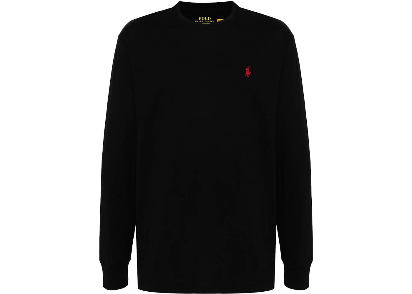 Polo Ralph Lauren Long Sleeve Jersey Knit Crewneck T-shirt Black