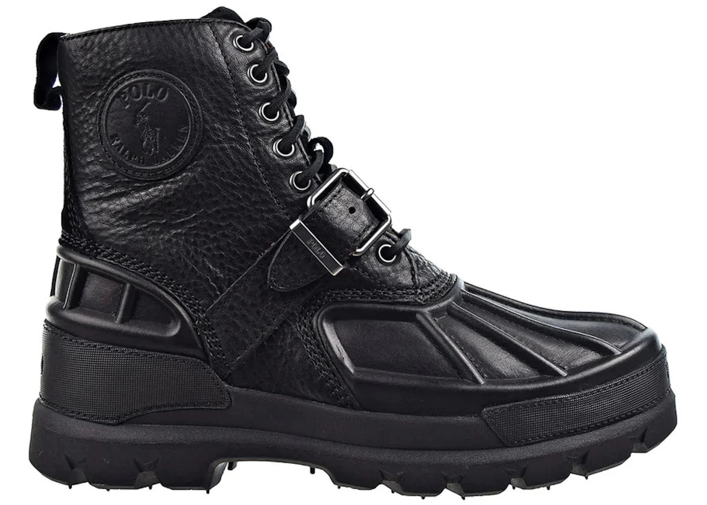 Polo Ralph Lauren Oslo High Oiled Leather Boot Black