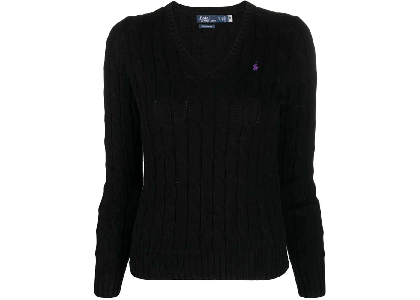 Polo Ralph Lauren Pima Cotton Kimberly LS Pullover Black