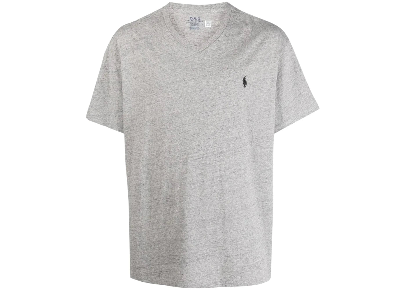 Polo Ralph Lauren Short Sleeve V-Neck Classic Fit T-shirt Dark Vintage Heather