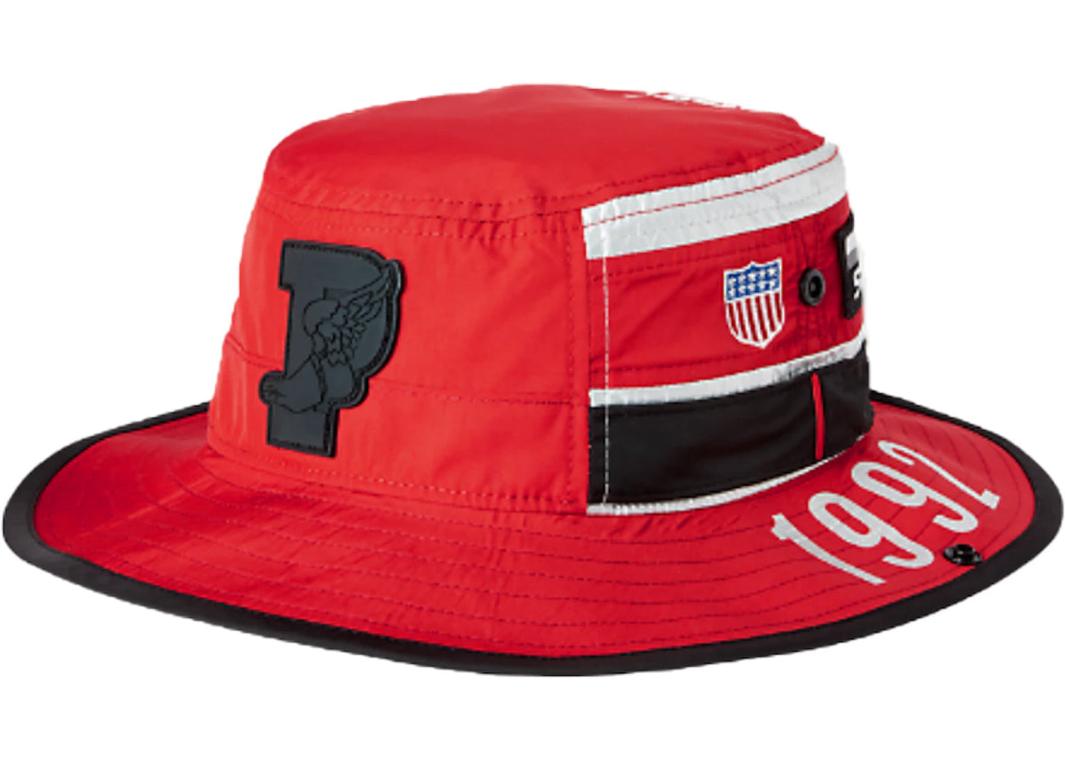 Polo Ralph Lauren Stadium Boonie Hat Injection Red/Silver – Side Kicks