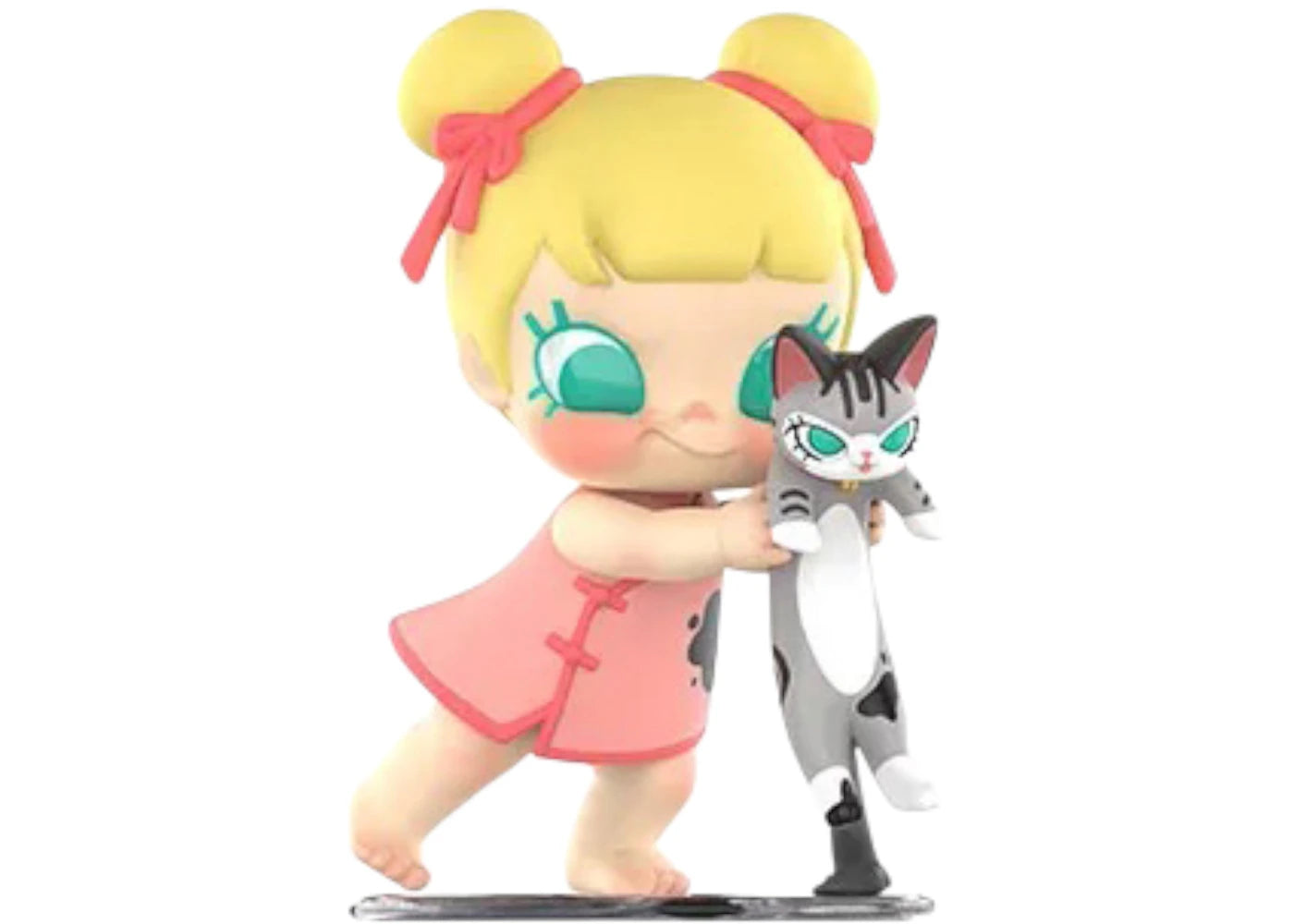 Pop Mart Baby Molly & Baby Tabby Series Furry Brush Figure
